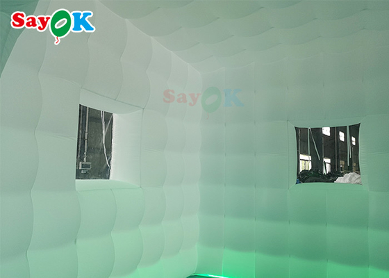 LED Oxford Inflatable Cube Tent Square Party Center Marquee สำหรับงานแสดงสินค้า