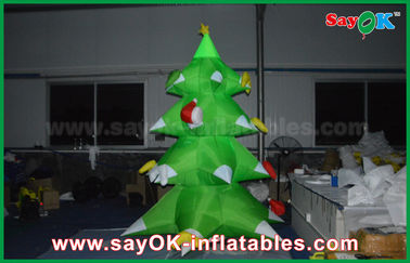 ไนลอนสีเขียวพองต้นคริสต์มาส LED Lighting 2.5mm ไนลอนสำหรับคริสต์มาส