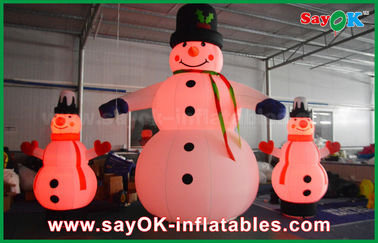 ผ้าฟอร์ดวอลเปเปอร์วันหยุดคริสต์มาส Giant Christmas Snowman For Party