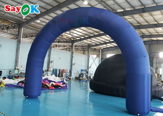 Blue Inflatable Arch Waterproof สำหรับงาน Adversting Grand Opening