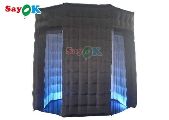 Anti - Ruptured LED Light Inflatable Photo Booth Enclosure Tent สำหรับงานแต่งงาน