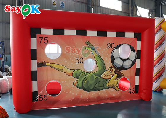 0.4mm PVC Inflatable Soccer Kick Games Carnival Soccer Goal Football Shoot เกมยิงลูกโทษ