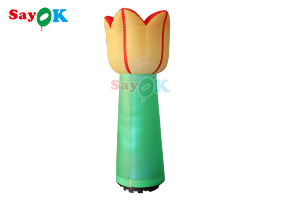 ยักษ์ 3 มิติพองไฟ LED ดอกไม้ของเล่นสร้างแบบจำลองการโฆษณาดอกไม้เชื้อราที่กำหนดเอง