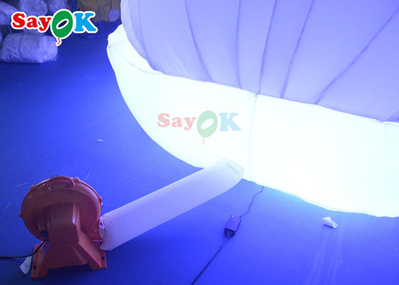 4m Giant LED Inflatable Stage Shell ผ้า Oxford ซึ่งทำให้พองได้ Led Seashell สำหรับงานปาร์ตี้