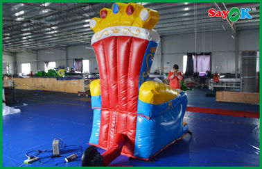 สีฟ้าและสีแดง PVC Custom โฆษณา inflatables บัลลังก์ / โซฟาสำหรับ Prop