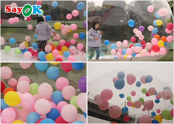 Kids Party Clear Igloo Dome เต็นท์ฟองพองสำหรับเช่า Crystal Inflatable Bubble Balloons House