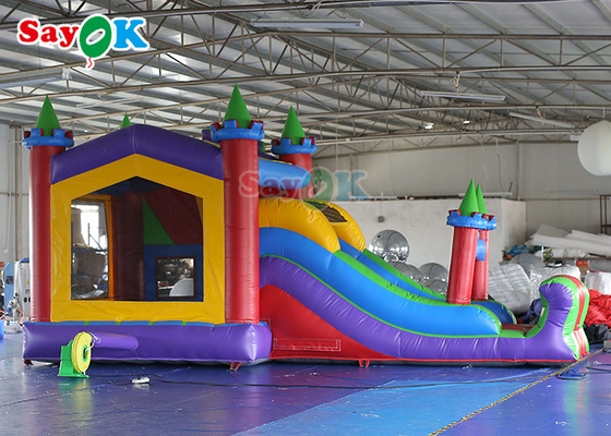 Custom Inflatable Jumping Bounce Castle Party งานแต่งงาน Bouncer House Slide Combo
