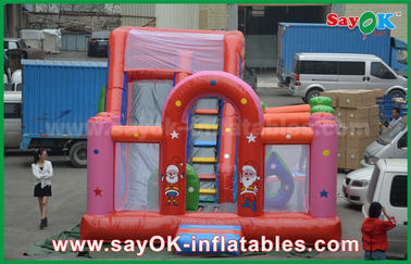Red PVC Inflatable Bounce Waterproof Blast Zone เมจิกพอง Bouncy ปราสาท