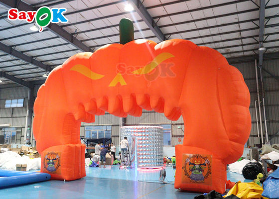 ฟักทองฮาโลวีน Inflatable Arch Hallowmas ตกแต่ง Blow Up Archway
