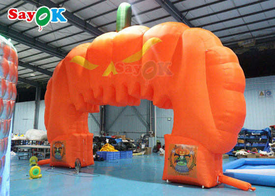 ฟักทองฮาโลวีน Inflatable Arch Hallowmas ตกแต่ง Blow Up Archway