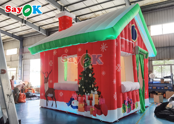 Oxford Cloth Giant Inflatable Christmas House บ้านเต็นท์ตั้งแคมป์กลางแจ้ง