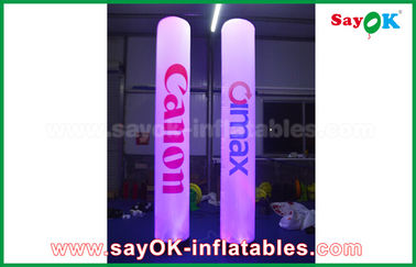 การโฆษณาโคมไฟคอลัมน์เสาอากาศ Inflatable ด้วยการพิมพ์โลโก้
