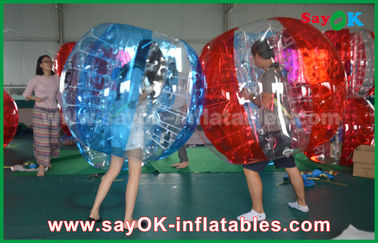 เกมสวนทำให้พองขนาดควีนไซส์ PVC / TPU เกมกีฬาทำให้พอง Bubble Ball Soccer