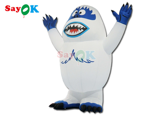 วันหยุด LED ไฟฟ้า สนามหิมะ Monster Snowman สนามหิมะ Airblown Monster Toy สําหรับตกแต่งกลางแจ้ง