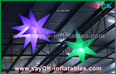 1.5m 190 D Nylon โฆษณาตกแต่งแสงสว่าง Inflatable, ดาวพองด้วยแสง Led