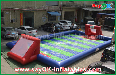 เกมเป่าลมฟุตบอล PVC Tarpaulin ที่ทนทานเกมกีฬาทำให้พอง / Kids Inflatable Soccer