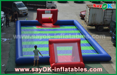 เกมเป่าลมฟุตบอล PVC Tarpaulin ที่ทนทานเกมกีฬาทำให้พอง / Kids Inflatable Soccer