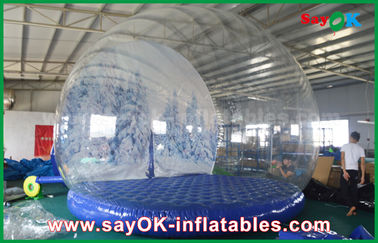 3m Dia Inflatable ของตกแต่งวันหยุด / Transparent Inflatable Chrismas หิมะโลกสำหรับการโฆษณา