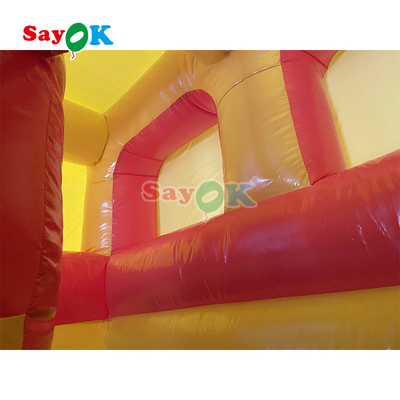 สไลด์ลมลื่นกลางแจ้ง สไลด์ลมลื่น PVC ง่าย สไลด์ลมลื่นลมลื่นลมลื่นพาณิชย์ที่มีสระสําหรับเด็ก