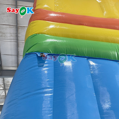 สไลด์ลมลื่นกลางแจ้ง สไลด์ลมลื่น PVC ง่าย สไลด์ลมลื่นลมลื่นลมลื่นพาณิชย์ที่มีสระสําหรับเด็ก