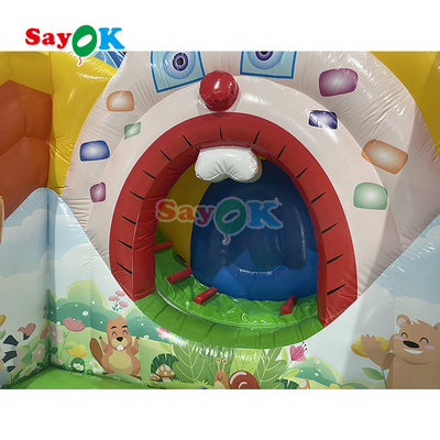 เด็กปลอดภัยและบันเทิงกับ Air Bounce Slide Playhouse Print