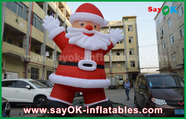 ความสูงที่กำหนดเอง Inflatable Holiday Decorations, ซานตาคลอสกลางแจ้งทำให้พอง