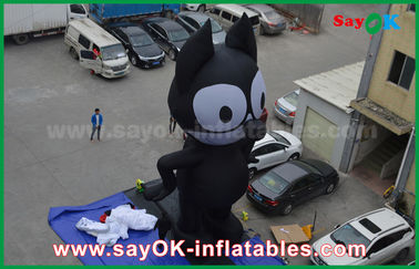 6mH Oxford Cloth Black Inflatable Cartoon ตัวอักษร, แมวพอง