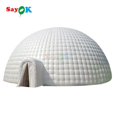 PVC Tarpaulin 12m 40ft Giant Inflatable Igloo Tent Dome สําหรับงานเลี้ยงกลางแจ้ง กีฬา