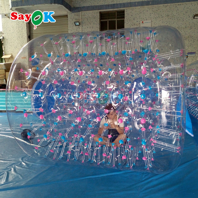 ซาโยค โรลเลอร์ลอยแบบอัดลม Aqua Zorbing Ball PVC กระบอกโปร่งใส บอลกระโปรงน้ํามนุษย์สําหรับเกมน้ํา