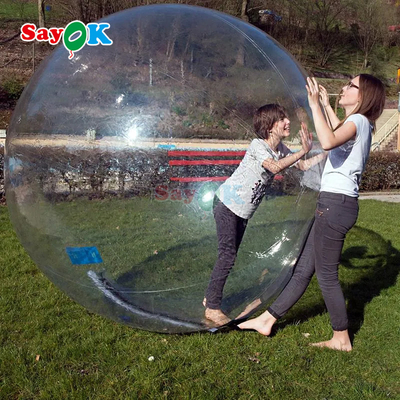 โรลล์ลอยแบบอัดลม Aqua Zorbing Ball กระบอก PVC ใส บอลกระบอกน้ํามนุษย์สําหรับเกมน้ํา