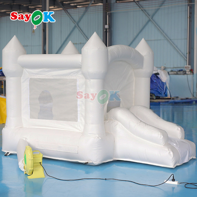 Sayok ขาวอัดลมพัดลมพัดลมพัดลมพัดลม พาร์ตี้แต่งงาน บ้านพัดลมสไลด์สําหรับเด็ก