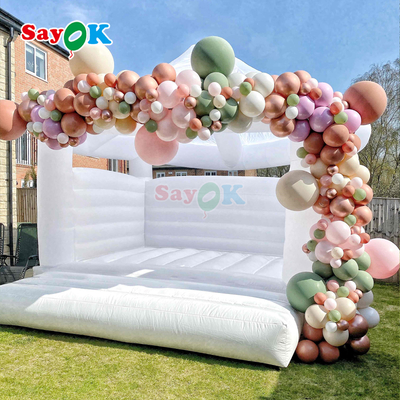 ปราสาทเป่าลม Sayok กลางแจ้ง บ้านกระโดดสำหรับงานแต่งงานและงานปาร์ตี้