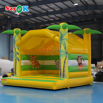 บ้านลมเป่าสำหรับเด็กขนาด 4 เมตร ลายสัตว์ บ้านลมเป่าสำหรับเด็กเล็ก ปราสาทลมเป่าขนาดเล็ก