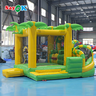 Sayok บ้านเป่าลมขนาดเล็กสำหรับเด็ก เล่นได้ทั้งกระโดดและสไลด์ ลายไดโนเสาร์