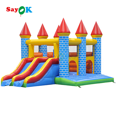 Sayok Commercial PVC Bouncy Castle คอมโบ้อฟฟลาบอลสําหรับงานกลางแจ้ง