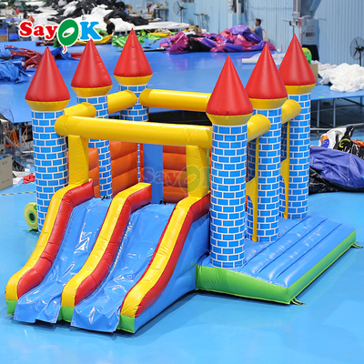 Sayok Commercial PVC Bouncy Castle คอมโบ้อฟฟลาบอลสําหรับงานกลางแจ้ง