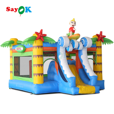 Sayok Surf Themed Inflatable Bouncer Castle Commercial Bouncy Castle คอมโบ้อฟฟาเบิ้ลสําหรับเด็ก