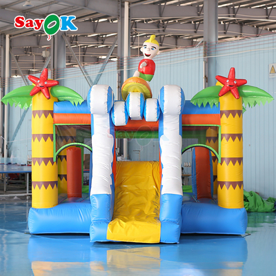 Sayok Surf Themed Inflatable Bouncer Castle Commercial Bouncy Castle คอมโบ้อฟฟาเบิ้ลสําหรับเด็ก