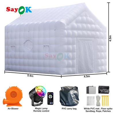 คลับกลางคืน 18 ฟุต แบบปนเปียก ค่ายไดสโก้แบบปนเปียก คลับกลางคืนแบบพกพาสําหรับงานเลี้ยงกลางแจ้ง