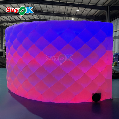 10ft LED Inflatable Photo Booth Wall for Weddings and Events