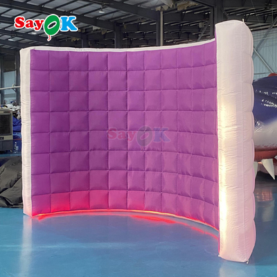 10ft LED Inflatable Photo Booth Wall for Events and Rentals