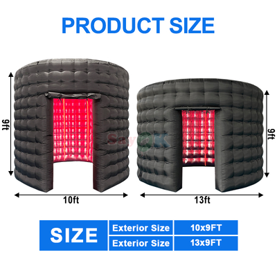 บูธถ่ายภาพเป่าลม 360 องศาสำหรับงานอีเว้นท์ เช่าเชิงพาณิชย์ ปรับแต่งได้