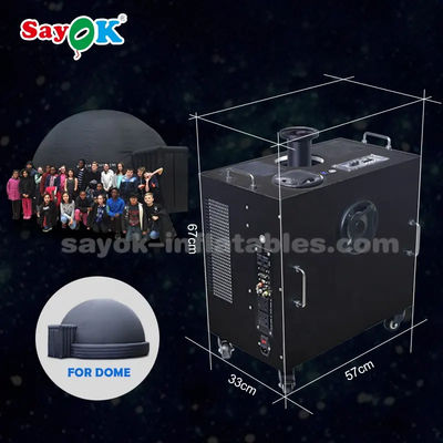 Sayok 6500LM โปรเทรบอลพลาเนตารีียมแบบพกพาแบบปนเปียก มีการรับประกัน 1 ปี และ 4 ล้อสําหรับการฉายภาพ HD Fulldome