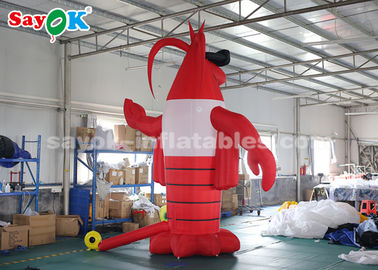 4m สีแดงกลางแจ้ง Crawfish ตัวการ์ตูนพองสำหรับเทศกาล Lobster