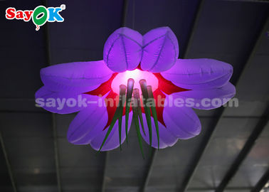 การตกแต่งโคมไฟเป่าลมสีสันสดใส 1.5m / เป่าขึ้นแขวนไฟ LED ดอกไม้