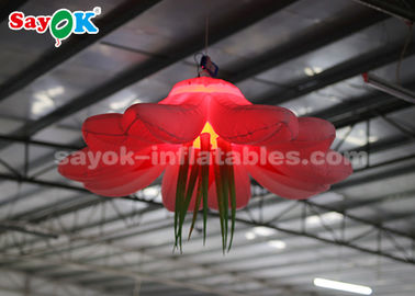 การตกแต่งโคมไฟเป่าลมสีสันสดใส 1.5m / เป่าขึ้นแขวนไฟ LED ดอกไม้