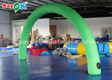 Inflatable Race Arch ซุ้มประตูทางเข้ากลางแจ้ง / ในร่มพร้อมพิมพ์โลโก้สีเขียว