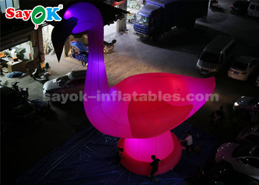 บอลลูนสัตว์แบบปูระบายสีชมพู ตัวละครการ์ตูนแบบปูระบายสีชมพู ยักษ์สูง 10 เมตร ปูระบายสีฟลามิงโก