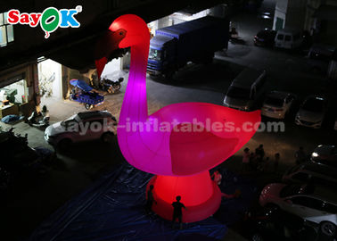 บอลลูนสัตว์แบบปูระบายสีชมพู ตัวละครการ์ตูนแบบปูระบายสีชมพู ยักษ์สูง 10 เมตร ปูระบายสีฟลามิงโก