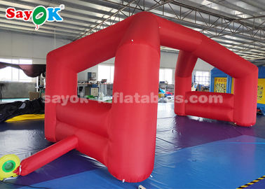 Inflatable Arches Oxford Cloth 6 * 3 * 3m Red Inflatable Arch สำหรับงานโฆษณาสีแดง